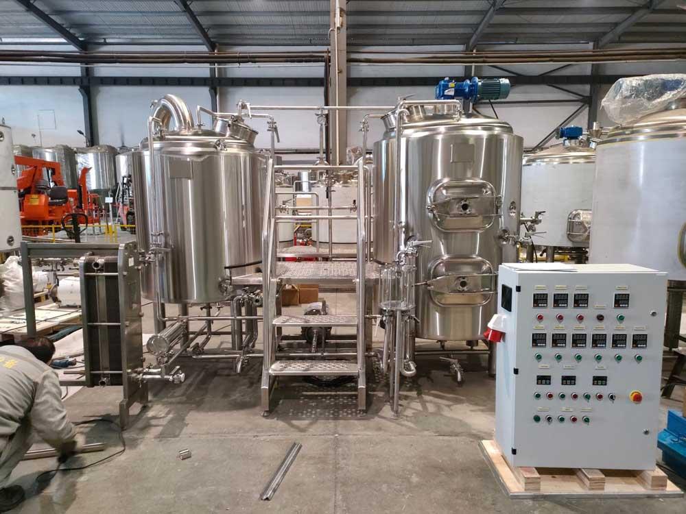 800L two body-three vessel brewhouse equipment